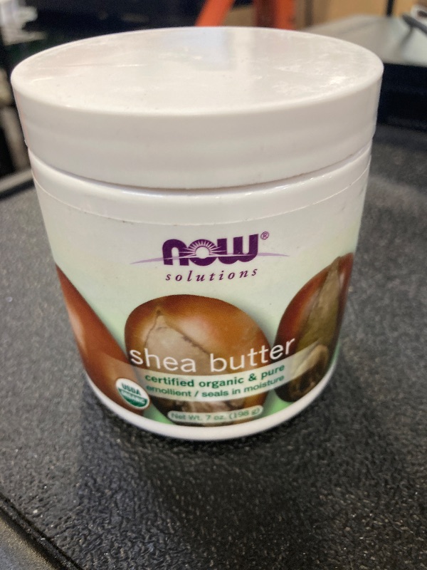 Photo 1 of NOW Foods Solutions, Certified Organic Shea Butter, Moisturizer For Rough And Dry Skin, 7-Ounce