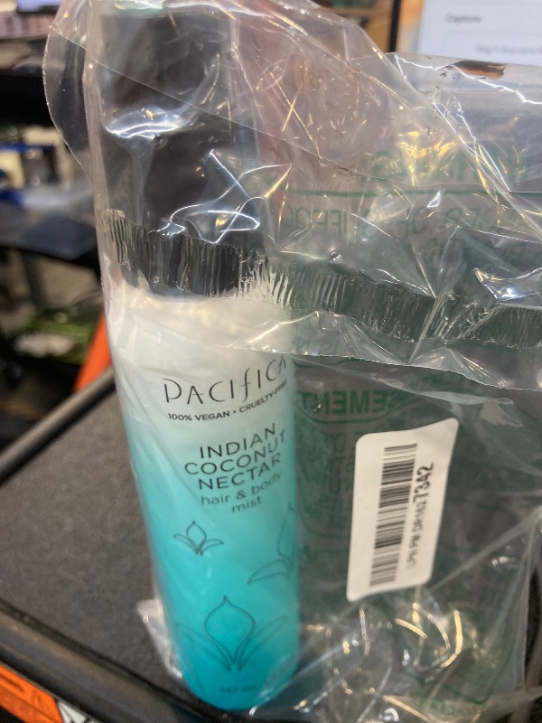 Photo 1 of Pacifica Indian Coconut Nectar Hair Mist Perfume & Full Body Spray for Women - Body Mist Fragrance w/Tiare, Sugar, Vanilla, Almond & Amber Clean Beauty Alcohol-Free, Vegan & Cruelty-Free, 5 Oz