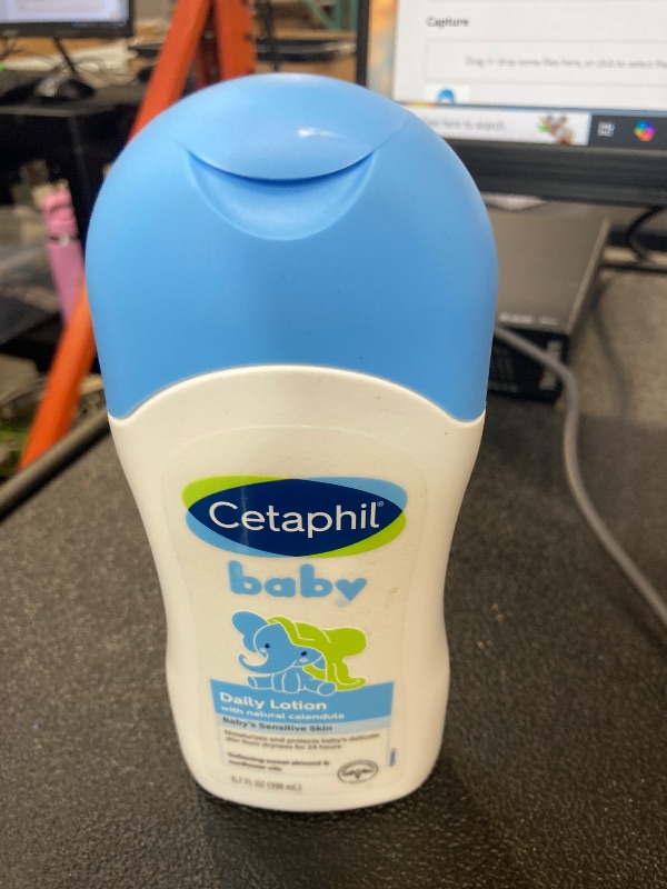 Photo 1 of Cetaphil Baby Daily Lotion with Organic Calendula, Hypoallergenic, Sweet Almond & Sunflower Oils,6.7 Fl. Oz (Packaging May Vary)