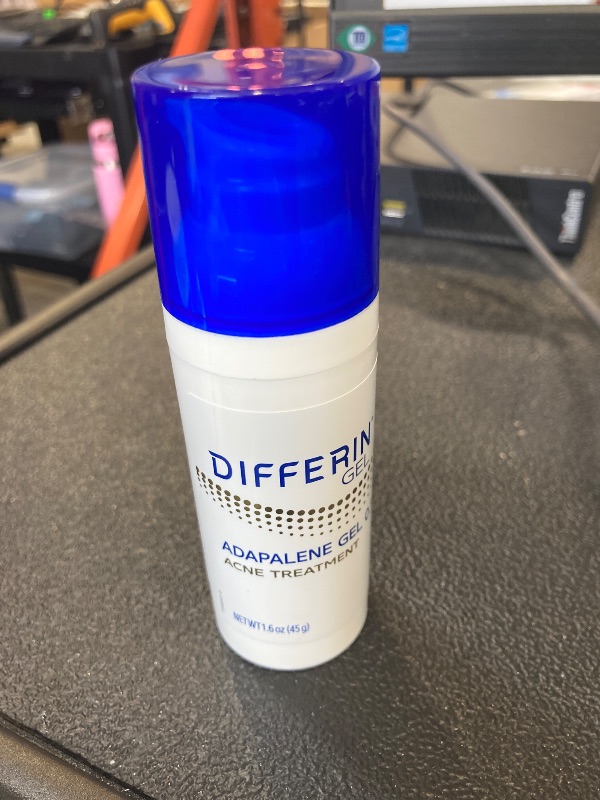 Photo 1 of Differin Acne Treatment Gel, Retinoid Treatment with 0.1% Adapalene, 1.6oz (45g) Pump