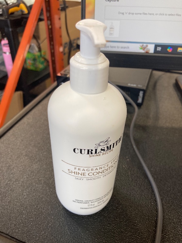 Photo 1 of CURLSMITH - Shine Conditioner, Gentle and Moisturising, Sensitive, Fragrance Free for All Curl and Hair Types, Vegan (12 fl oz)