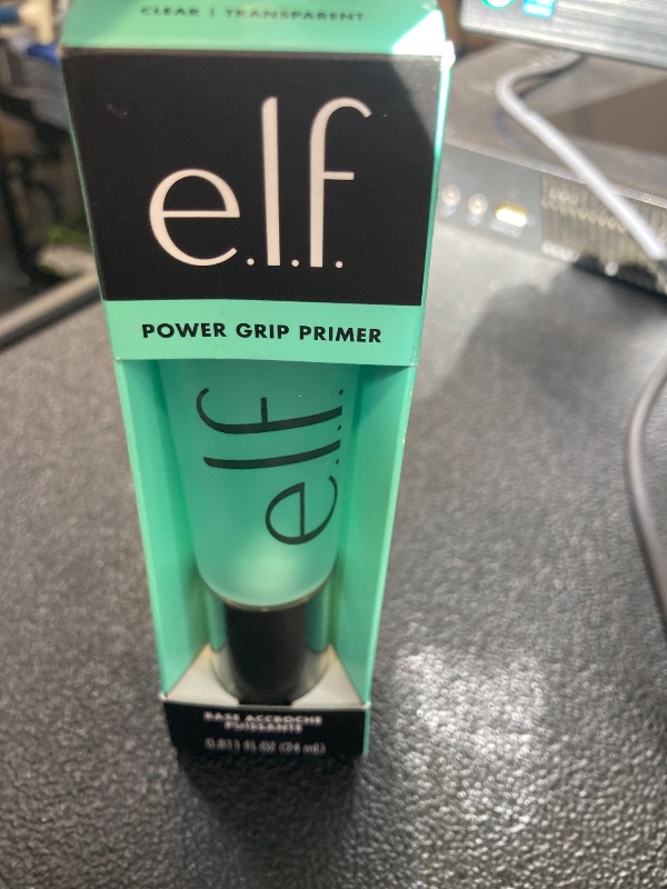 Photo 1 of e.l.f. Power Grip Primer, Gel-Based & Hydrating Face Primer For Smoothing Skin & Gripping Makeup, Moisturizes & Primes, 0.811 Fl Oz (24 ml.)