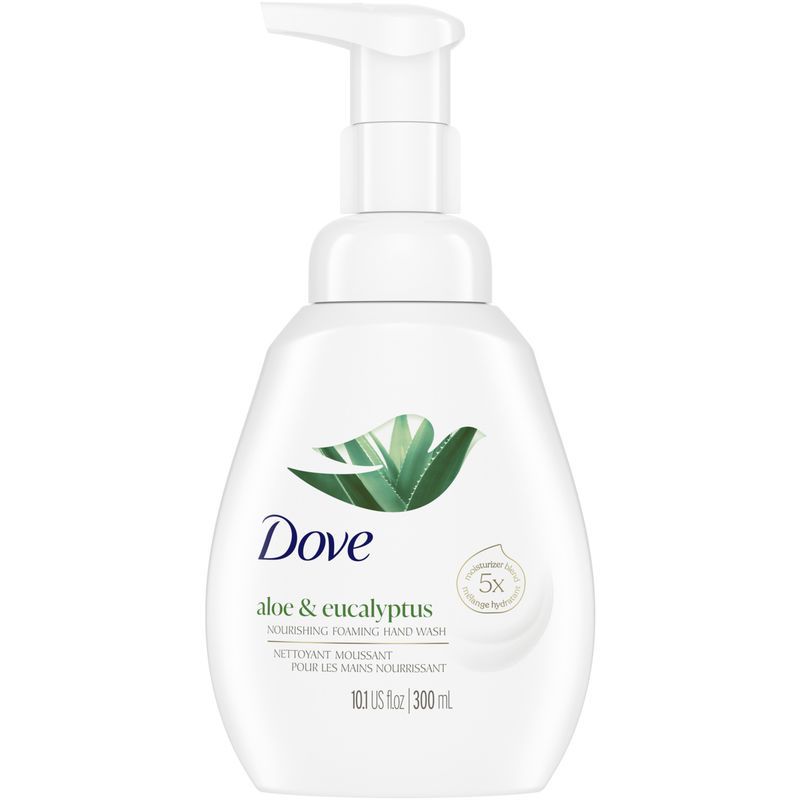 Photo 1 of Dove Foaming Hand Wash 2 Count Aloe & Eucalyptus Protects Skin from Dryness, More Moisturizers than the Leading Ordinary Hand Soap, 10.1 oz