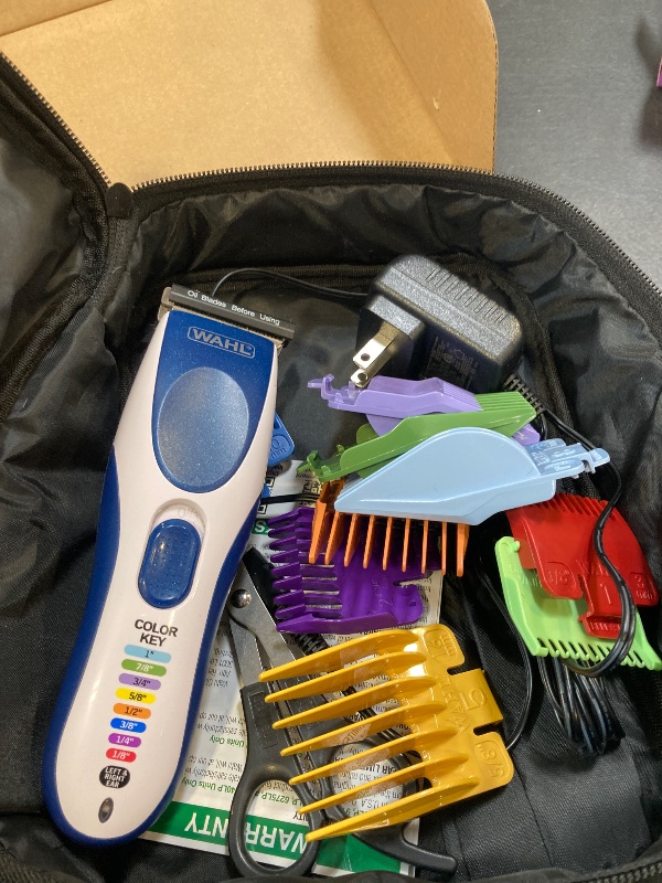 Photo 1 of Wahl Color Pro Cordless Rechargeable Hair Clipper & Trimmer – Easy Color-Coded Guide Combs - for Men, Women, & Children – Model 9649P