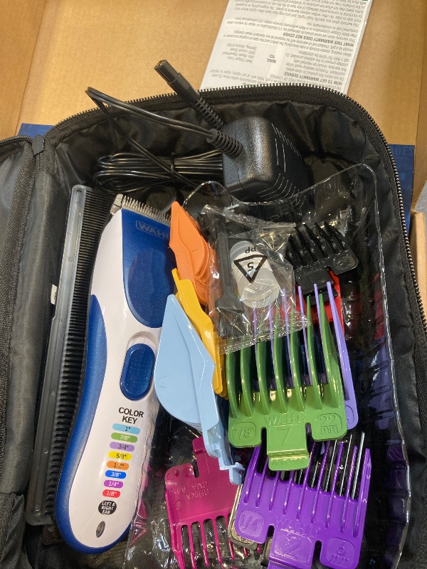 Photo 1 of Wahl Color Pro Cordless Rechargeable Hair Clipper & Trimmer – Easy Color-Coded Guide Combs - for Men, Women, & Children – Model 9649P