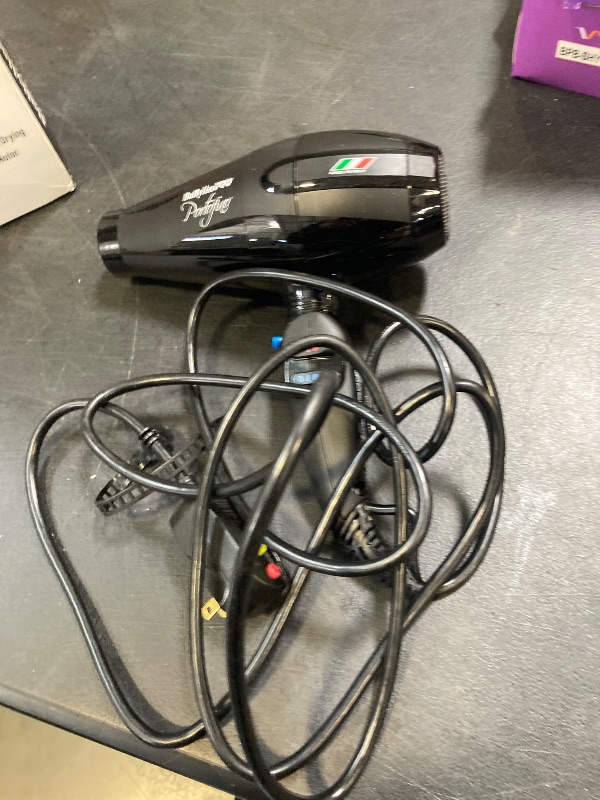 Photo 1 of BaBylissPRO Hair Dryer, Nano Titanium Portofino 2000-Watt Blow Dryer, Hair Styling & Appliances, Black, BPOR1