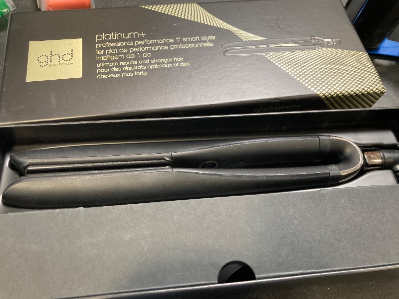Photo 1 of ghd Platinum+ Styler ? 1" Flat Iron Hair Straightener, Professional Ceramic Hair Styling Tool for Stronger Hair, More Shine, & More Color Protection ? Black
