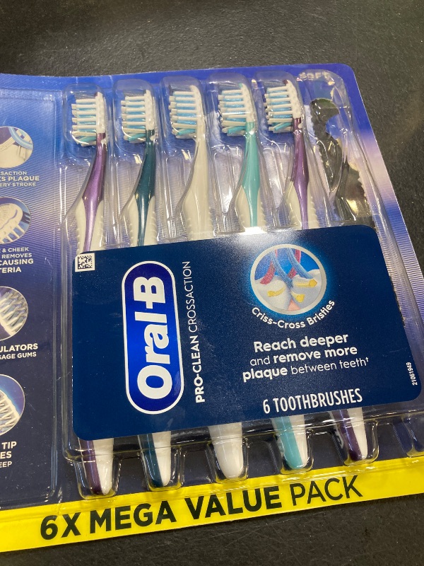 Photo 1 of Oral-B Pro-Health CrossAction All-in-One Soft Toothbrush - 5ct