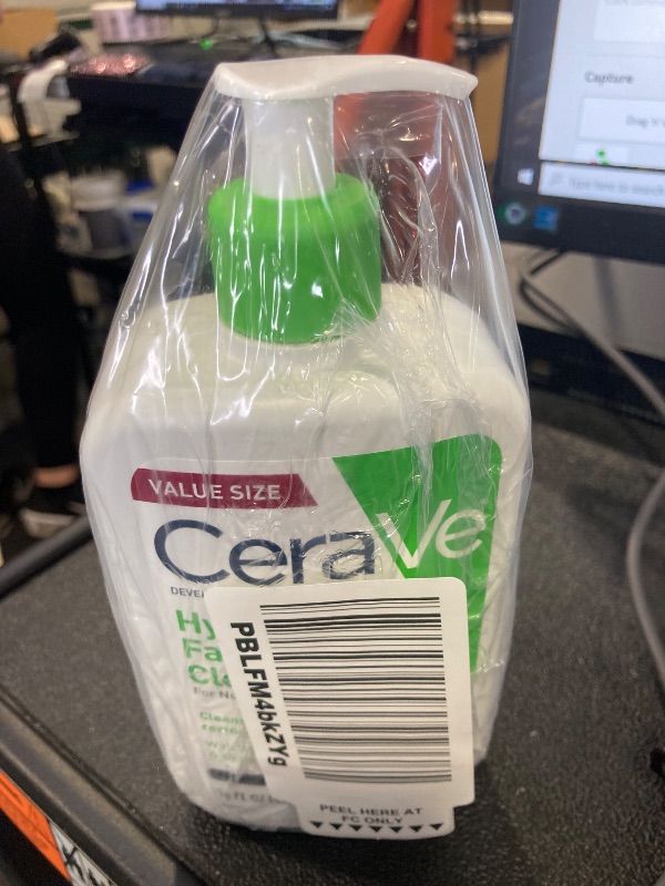 Photo 1 of CeraVe Hydrating Facial Cleanser, Moisturizing Face Wash For Dry Skin, Hyaluronic Acid + Ceramides + Glycerin, Hydrating Cleanser For Normal To Dry Skin, National Eczema Association Certified