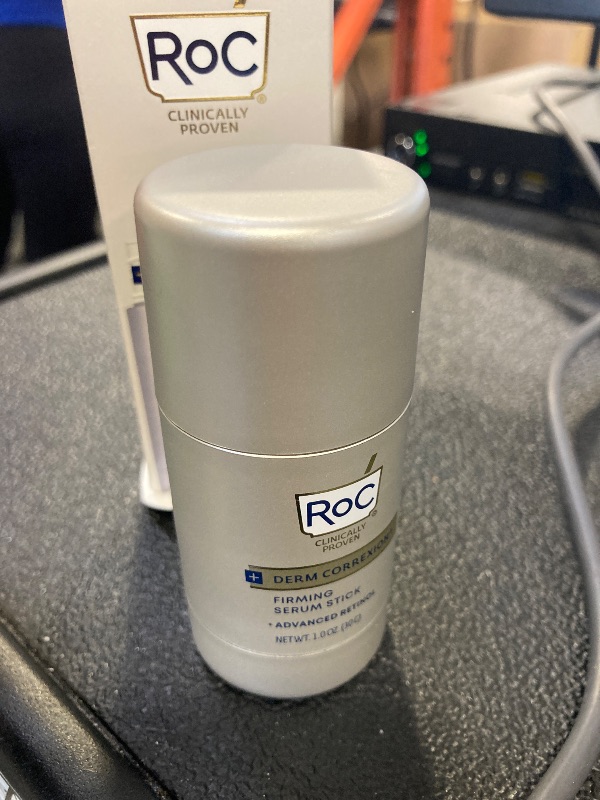 Photo 1 of RoC Derm Correxion Advanced Retinol Firming Serum Stick with Antioxidants to Visibly Tighten and Firm Wrinkles and Laugh Lines, 1.0 oz with Retinol Eye Cream Packette