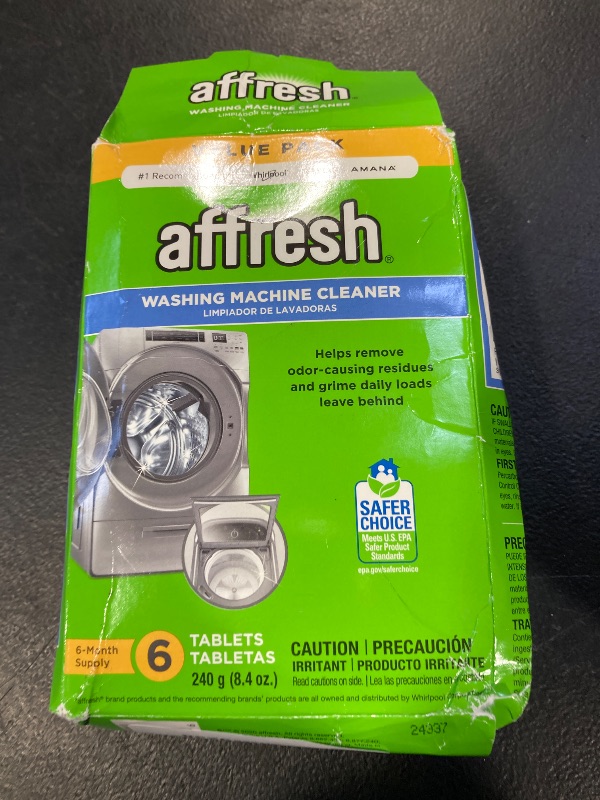 Photo 1 of Affresh Washing Machine Cleaner, Cleans Front Load and Top Load Washers, Including HE, 6 Tablets