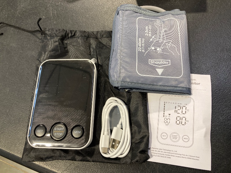 Photo 1 of Oklar Blood Pressure Monitor Upper Arm Monitors for Home Use BP Machine Sphygmomanometer with 2x120 Reading Memory Adjustable Arm Cuff 8.7"-15.7" Large Display with LED Background Light Storage Bag