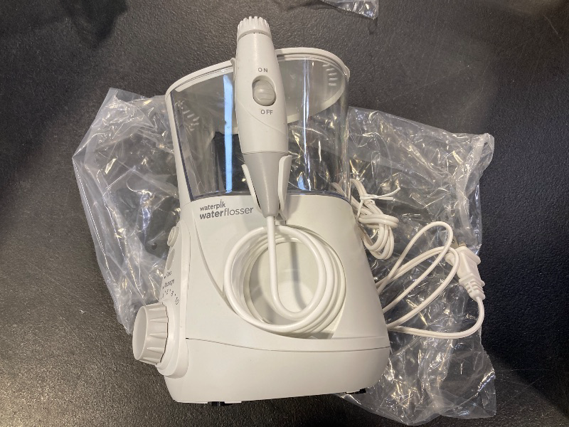 Photo 1 of Waterpik Aquarius Water Flosser Professional For Teeth, Gums, Braces, Dental Care, Electric Power With 10 Settings, 7 Tips For Multiple Users And Needs, ADA Accepted, White WP-660, Packaging May Vary