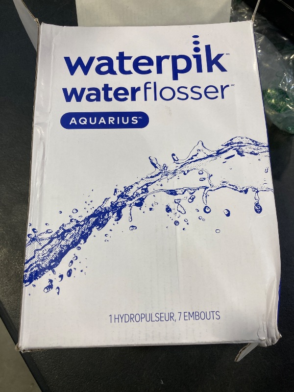 Photo 1 of Waterpik Aquarius Water Flosser Professional For Teeth, Gums, Braces, Dental Care, Electric Power With 10 Settings, 7 Tips For Multiple Users And Needs, ADA Accepted, White WP-660, Packaging May Vary
