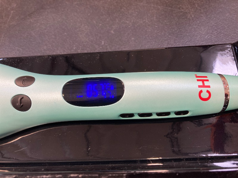 Photo 1 of CHI Spin N Curl, Curling Iron For Healthy & Shiny Effortless Curls & Waves, Provides Preset Temperature Settings For Each Hair Texture, Mint Green