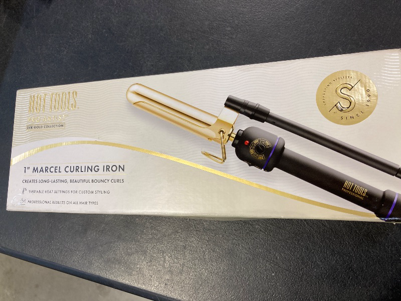 Photo 1 of Hot Tools Pro Artist 24K Gold Marcel Iron | Long Lasting Curls, Waves (1 in)
