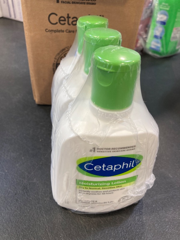 Photo 1 of Cetaphil Face & Body Moisturizer, Hydrating Moisturizing Lotion for All Skin Types, Suitable for Sensitive Skin, NEW 8 oz Pack of 3, Fragrance Free, Hypoallergenic, Non-Comedogenic