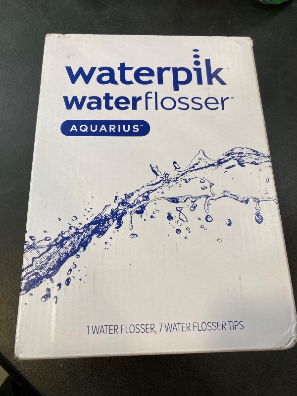 Photo 1 of Waterpik Aquarius Water Flosser Professional For Teeth, Gums, Braces, Dental Care, Electric Power With 10 Settings, 7 Tips For Multiple Users And Needs, ADA Accepted, Black WP-662, Packaging May Vary