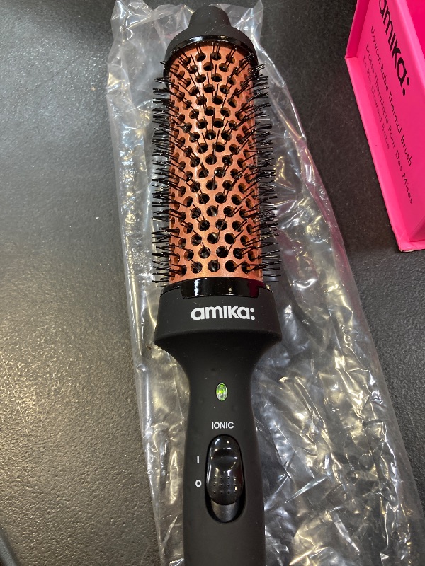 Photo 1 of Amika Blowout Babe Thermal Brush, Black
