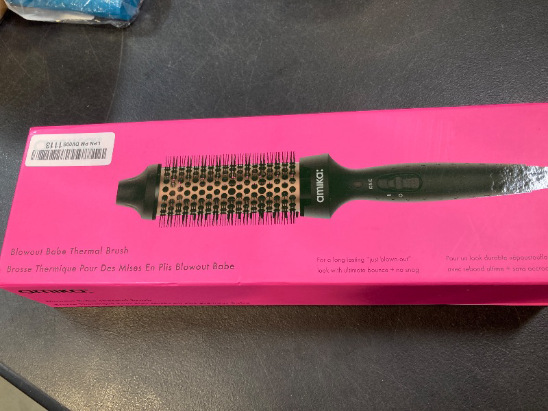 Photo 1 of Amika Blowout Babe Thermal Brush, Black