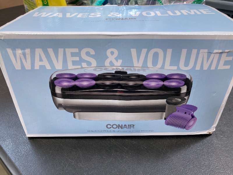 Photo 1 of Conair Hot Rollers Hair Curlers for Long, Medium and All Hair | Heated Rollers with Roller Clips Included | 1 1/2-inch and 1 3/4 inch Rollers | Amazon Exclusive