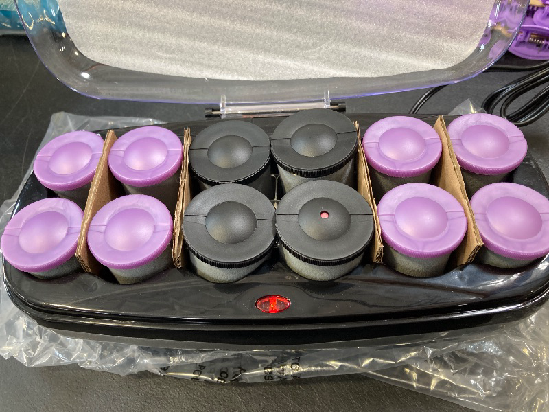 Photo 1 of Conair Hot Rollers Hair Curlers for Long, Medium and All Hair | Heated Rollers with Roller Clips Included | 1 1/2-inch and 1 3/4 inch Rollers | Amazon Exclusive