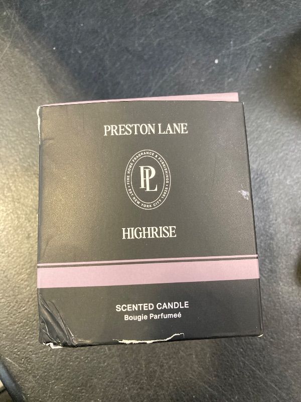 Photo 1 of Preston Lane The Scented Candle, Luxury Candle with Vegan, Soy Wax Blend, Highrise, 7.5 Oz