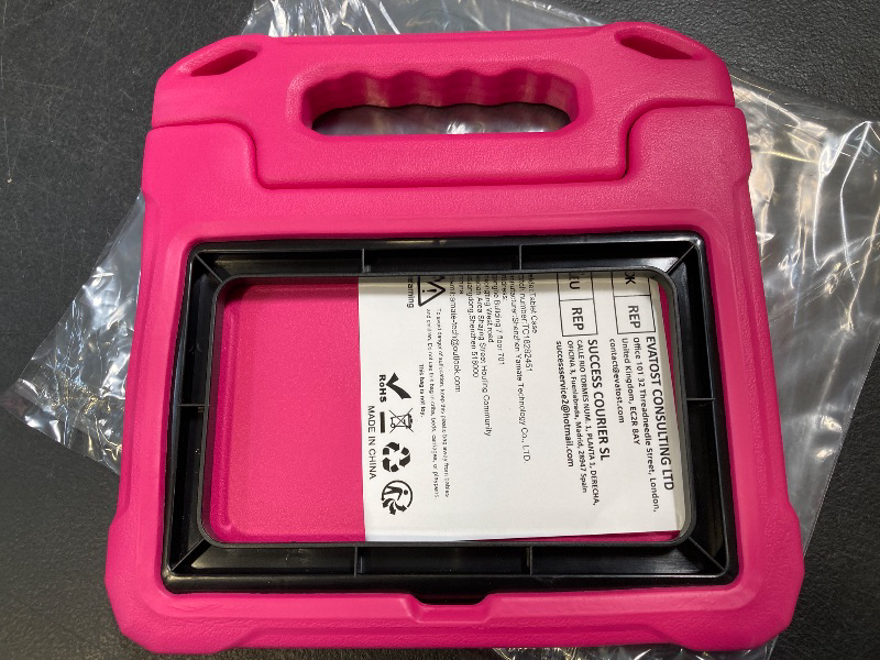 Photo 1 of Lainergie Kids Case for 7in Tablet - Lightweight Durable Shockproof Kid-Proof Cover with Handle Stand - Pink