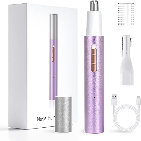 Photo 1 of Ginity Ear & Nose Hair Trimmer with LED Display for Men Women, Painless USB Rechargeable Eyebrow & Facial & Nose Hair Trimmer Clipper 002 (1842), Small