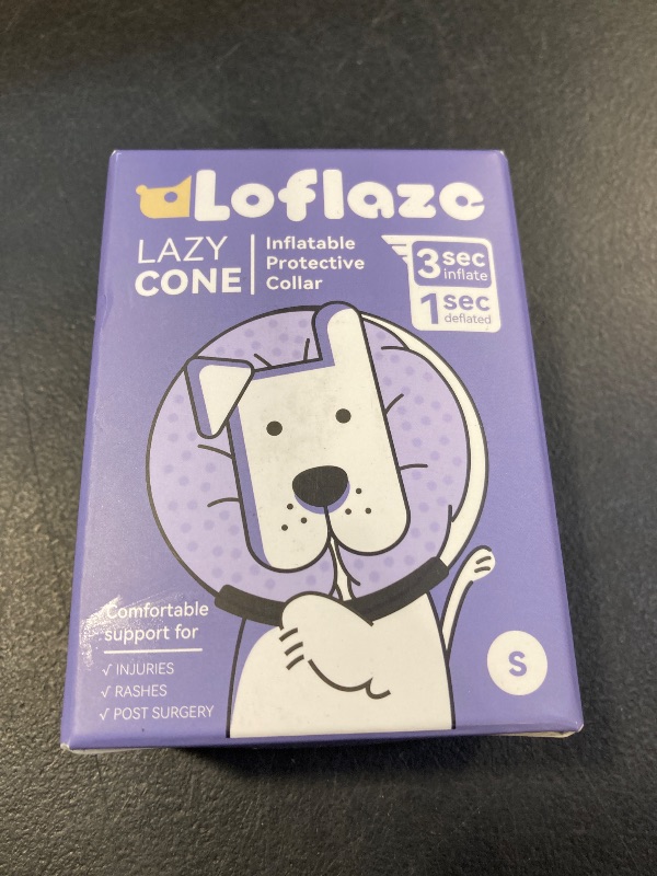 Photo 1 of Loflaze Soft Inflatable Dog Cone Collar for Small Medium Large Dogs - Neck Donut E Collar Alternative for Recovery After Surgery - Pink S