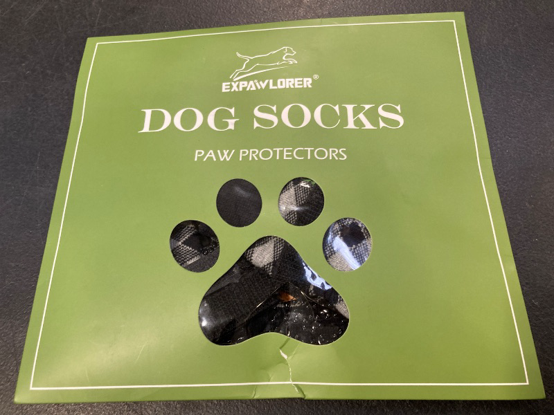 Photo 1 of EXPAWLORER Anti Slip Dog Socks to Prevent Licking Paws, Dog Shoes for Hot Pavement, Dog Booties for Small Medium Large Senior Dogs, Traction Control Boots & Paw Protectors for Hardwood Floors