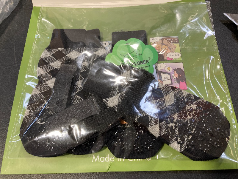 Photo 1 of EXPAWLORER Anti Slip Dog Socks to Prevent Licking Paws, Dog Shoes for Hot Pavement, Dog Booties for Small Medium Large Senior Dogs, Traction Control Boots & Paw Protectors for Hardwood Floors