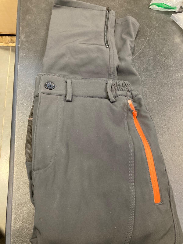 Photo 1 of Gash Hao Mens Waterproof Ski Snow Pants Hiking Softshell Cargo Fleece Lined Warm Insulated Outdoor Fishing Pants?620BLACK 32X28?- size 32 - 28 