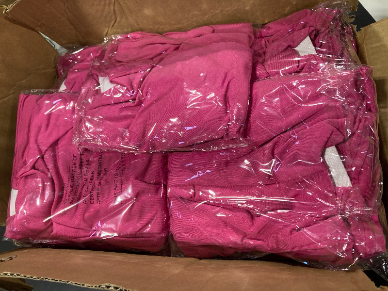 Photo 1 of Peomeise Stretch Spandex Chair Cover for Wedding Party Dining Banquet Event (Fuchsia, 25)