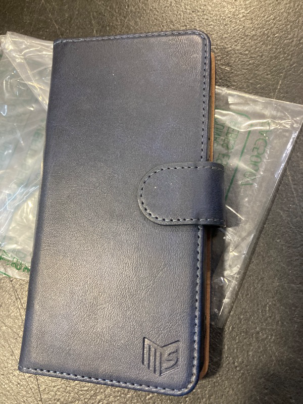 Photo 1 of SUANPOT for Samsung Galaxy S24 5G Wallet case with RFID Blocking Credit Card Holder,Flip Book PU Leather Protective Cover Women Men for Samsung S24 Phone case Blue