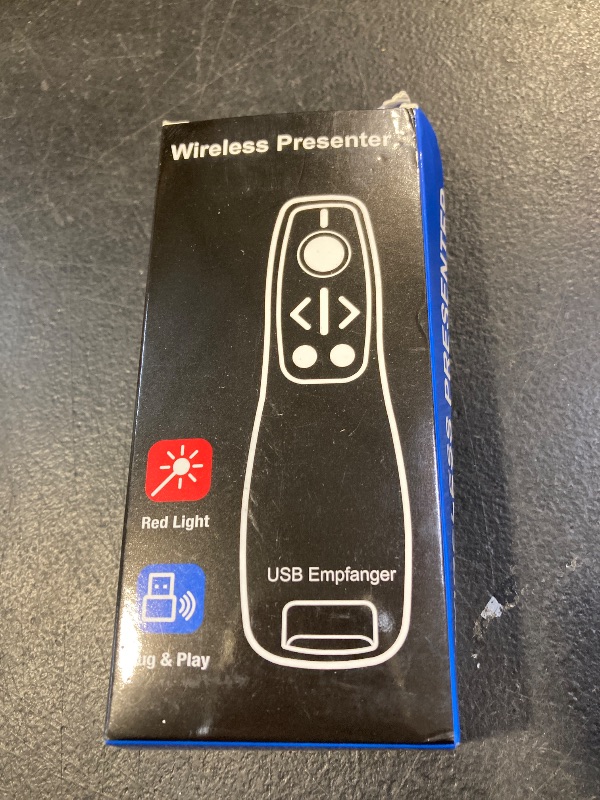 Photo 1 of 2-in-1 USB Type C Presentation Clicker Wireless Presenter Remote for PowerPoint, Powerpoint Clicker with Volume Control PowerPoint Slide Advancer for Mac, Computer, Laptop-E600