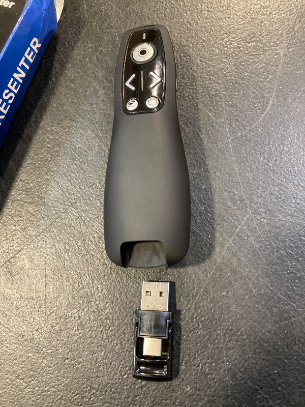 Photo 1 of 2-in-1 USB Type C Presentation Clicker Wireless Presenter Remote for PowerPoint, Powerpoint Clicker with Volume Control PowerPoint Slide Advancer for Mac, Computer, Laptop-E600