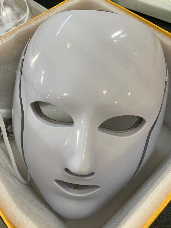 Photo 1 of Red Light Therapy for face, 7 Colors LED Face Mask Light Therapy, Led Face Mask Light Therapy At Home, Blue Red Light Therapy Mask for Face