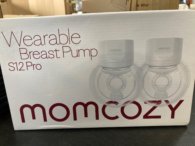Photo 1 of Momcozy Hands-Free Breast Pump S12 Pro, Wearable & Portable Pump with Soft DoubleFit Flange, 3 Modes | 9 Levels Double Electric Pump, Smart Display, 24mm, 2 Pack Cozy Grey