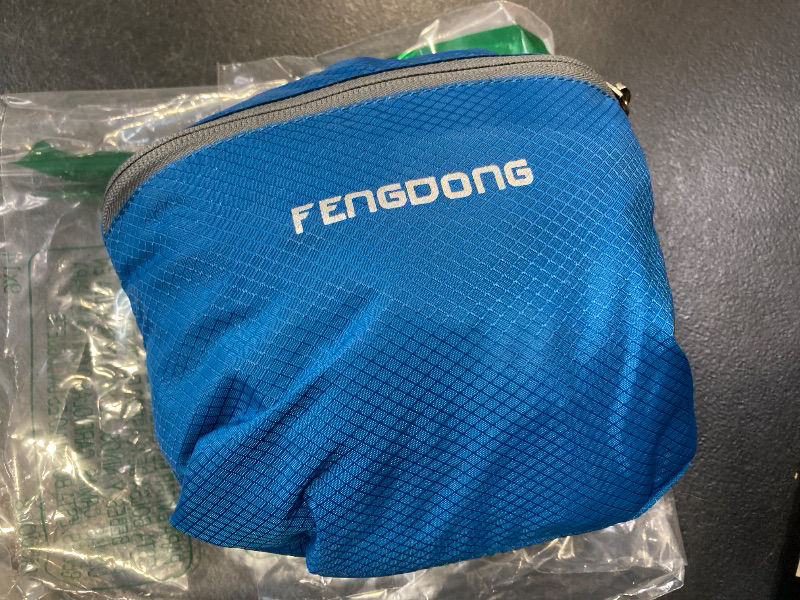Photo 1 of FENGDONG 35L Lightweight Foldable Waterproof Packable Travel Hiking Backpack Daypack for men women Blue