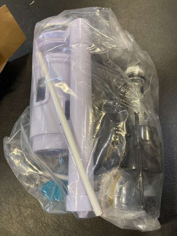 Photo 1 of Saillong 3 Inch Universal Toilet Tank Replacement Kit, Include Dual Flush Valve with Push Button, Toilet Fill Valve, Bowl Gasket and Plastic Bolts, Tank Parts Replacement for 2-Piece Toilet
