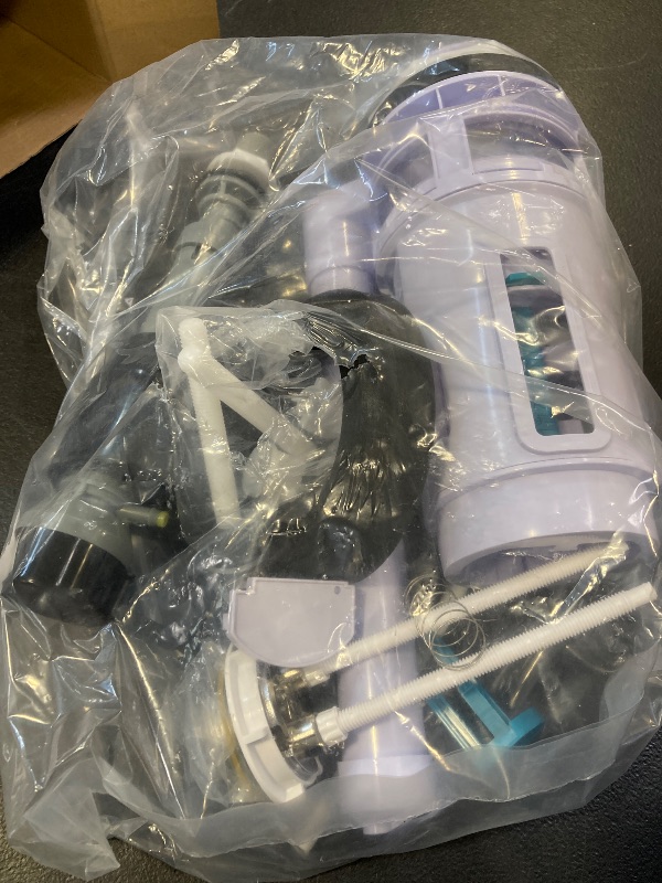 Photo 1 of Saillong 3 Inch Universal Toilet Tank Replacement Kit, Include Dual Flush Valve with Push Button, Toilet Fill Valve, Bowl Gasket and Plastic Bolts, Tank Parts Replacement for 2-Piece Toilet