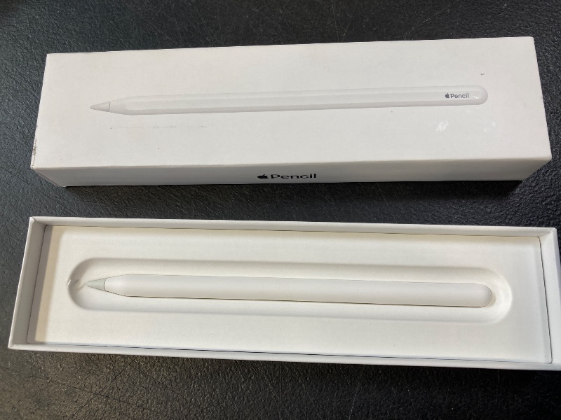 Photo 1 of Apple Pencil (2nd Generation): Device Compatibility Check Required - Pixel-Perfect Precision, Perfect for Note-Taking, Drawing, and Signing documents. Attaches, Charges, and Pairs magnetically.