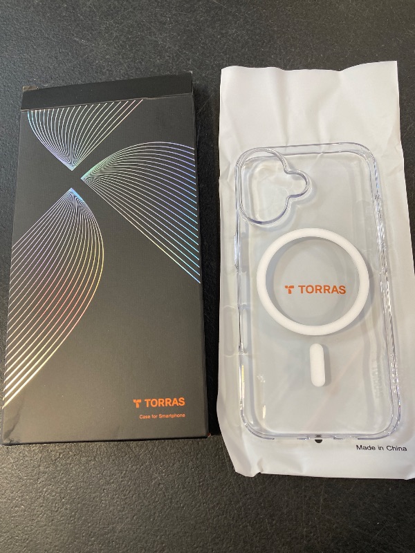 Photo 1 of TORRAS Magnetic Slim-Fit for iPhone 16 Case 6.1 inch, Ultra-Thin 16 Phone Case Compatible with MagSafe Phone 16 Case, Light Anti-Scratch Matte Hard PC Bayer OriginFit, Clear