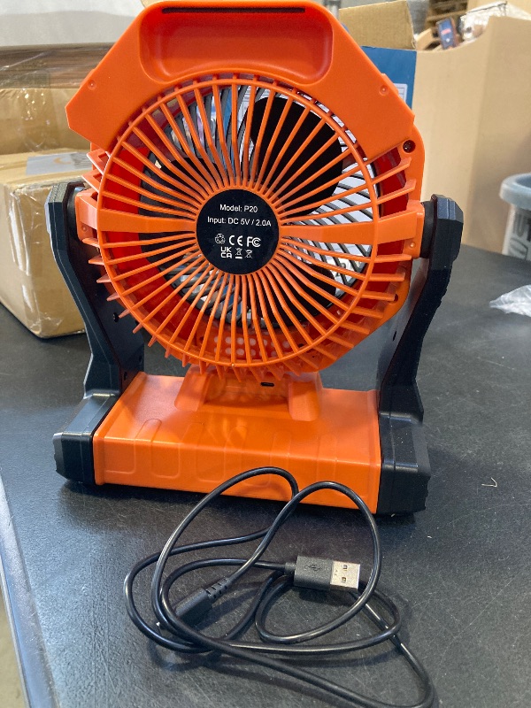 Photo 1 of Ausic Misting Fan Portable, 20000mAh Camping Spray Fan with 250ml Water Tank & Light, 8 Inch Battery Operated Rechargeable Fans, Outdoor Cooling Fans for Patios, Tents, Travel, Beach