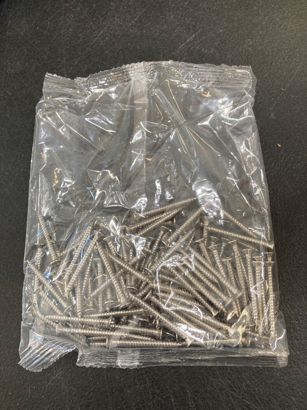 Photo 1 of #7 x 1-1/4" Wood Screw 100Pcs 18-8 (304) Stainless Steel Screws Flat Head Phillips Fast Self Tapping Drywall Screws by SG TZH