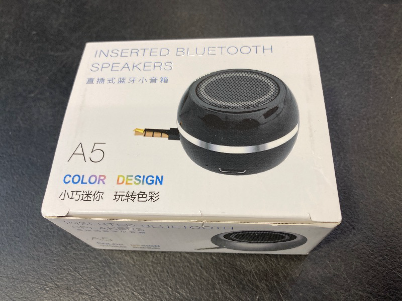 Photo 1 of Mini Speaker with 3.5mm Aux Input Jack, 3W Loud Portable Speaker for iPhone iPod iPad Cellphone Tablet Laptop, with USB Rechargeable Battery, Gift Choice for Kids, Silver