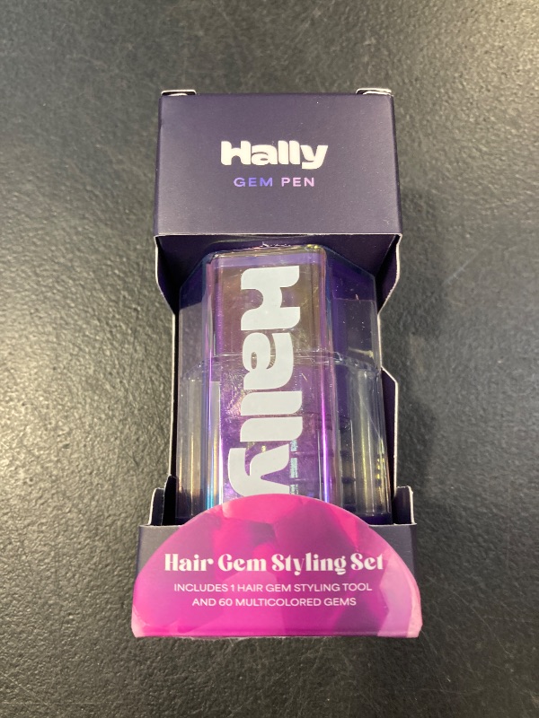 Photo 1 of Hally Hair Gems Pen Applicator - Includes Hair Styling Tool with 240 Multicolored Adhesive Gem Stickers Hair Jewels - Stylish Hair Accessories for School, Halloween, Festivals, Wedding, Parties & More