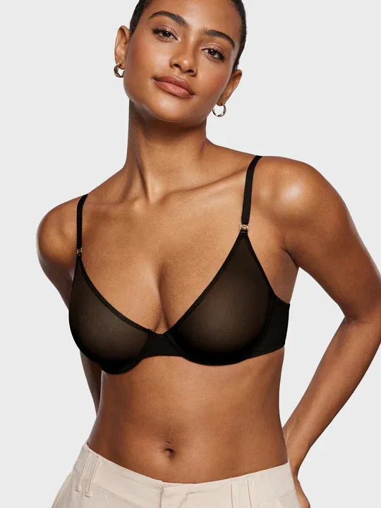 Photo 1 of Cosnufy Mesh Scoop Bra - size 36D
