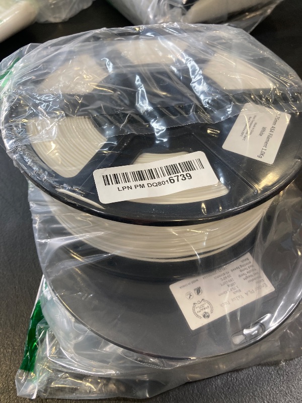 Photo 1 of Creality 2kg Black & White PLA 1.75mm Filament Bundle for 3D Printing with No-Tangling Strong Bonding and Overhang Performance, Accuracy +/- 0.02mm